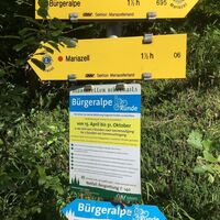 Tafeln am Beginn/Endpunkt der Runde
