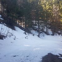 Spitze Abzweigung nach links
