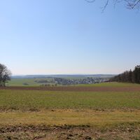 Blick auf Welterod von der Ruhebank vorm Ziegenkopf