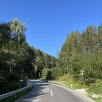 Hier rechts rauf (Wegweiser 'Waxriegelhaus')