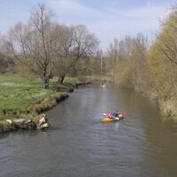 Kajak auf der Avre Boves Camon