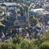 Tourismus Service Bergstrasse Burgensteig Heppenheim Altstadt St Peter Bettina Gessinger