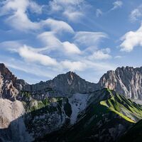 Wettersteingebirge bei der Wangalm