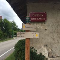 Chemin du pré Monsieur in Champagne-en-Valromey