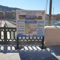 Starttafel Radroute - Nice le Port