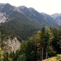 Liegfeistgipfel, ganz rechts Knittelkarspitze