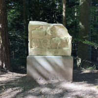 Relief mit Ochsenkarren