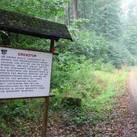 Informationstafel am Grenztor zur ehem. innderdeutsche Grenze