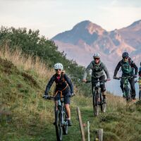 Singletrail zwischen Bündner Rigi und Sogn Carli