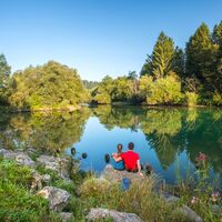 An der Mündung der Sava Dolinka und der Sava Bohinjka