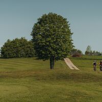 Mountainbiker beim Golfplatz Böhmerwald