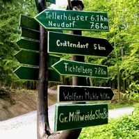 Wegweiser an der Großen Mittweida Straße