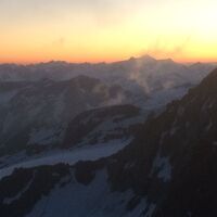 Sonnenuntergang auf der Erzherzog-Johann-Hütte