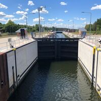 Neue Schleuse bei Zerben
