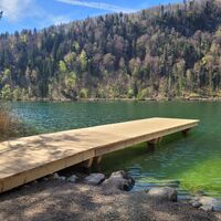 Schwansee neuer Schwimmsteg