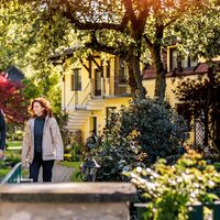Im Garten der Pension Hendling