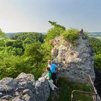 Wanderer auf der Homburg