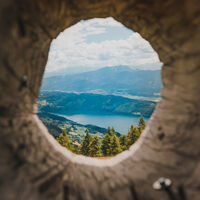 Das Naturfernglas bei der Alexanderhütte.