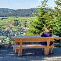 Rastplatz am Schauinsland im Sommer