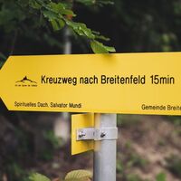 Beschilderung Kreuzweg Breitenfeld
