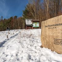 Der Sachsenstein im Schnee