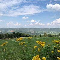 Blick auf die Gölitzwände