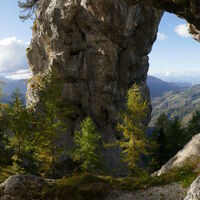 Panorama aus einem Felswinkel