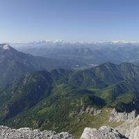 Blick nach Süden - Leoganger Steinberge, Glocknergruppe, Granatspitzgruppe, Venedigergruppe