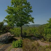 Blick vom Naturdenkmal Rotenstein bei Münchweiler an der Rodalb