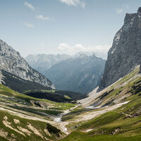 Blick ins Puittal auf dem Weg zur Gehrenspitze