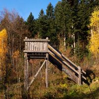 Aussichtsplattform im Arboretum Kornebene