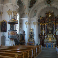 Innenraum Kirche Maria Himmelfahrt Tiengen