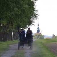 Blick auf die Klosterkirche Panschwitz