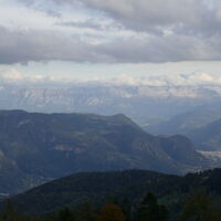 bei der Abfahrt nochmals ein Blick zur Rosengartengruppe
