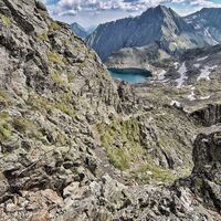 Seilversicherung auf der Klafferschneide oberhalb des Klafferkessel