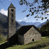 Die romanische Kirche San Carlo in Negrentino