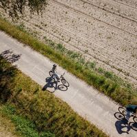 Infotafel an der Grenzgängerroute