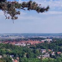 Blick vom Königstuhl auf Arnstadt