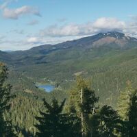 Blick auf den Hubertussee
