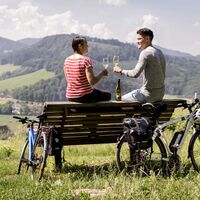 Weinradweg - Pause in den Reben