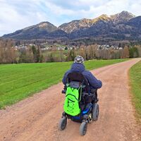 In der Ferne die Häuser von Varena