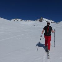 Der Blick gegen Norden zum Vernagtferner.