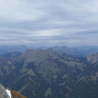 Panorama am Gipfel - das Wetter hat sich leider nicht mehr gebessert