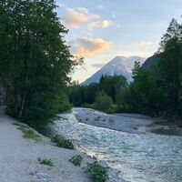 Radweg am Flämenwandl Leutasch