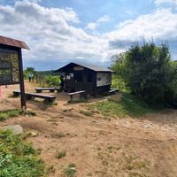 20.5 km Kiosk vor Abfahrt zur Hängebrücke