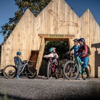 Start-Zielportal Blockline am Haltepunkt Holzhau
