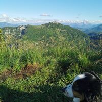 Blick vom Burgspitz zum Hühnerkogel