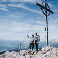 Wanderer auf der Reither Spitze