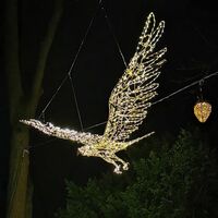 Lichterzauber in Hann. Münden, Adler in den Wallanlagen
