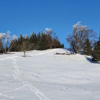 6.7 km Blick zurück auf die nette Kuppe